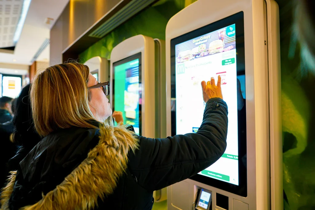 Industrial displays in Vending Machines