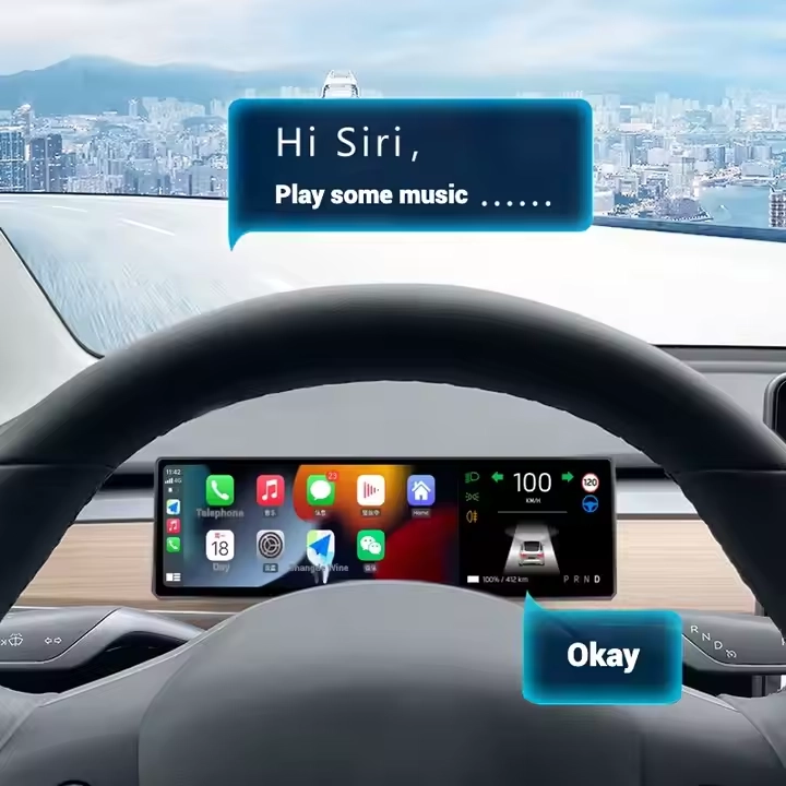 Stretched Bar LCD Displays in Car Dashboards