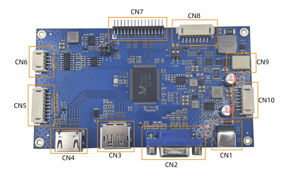 Adapter board for Dual 8 LVDS