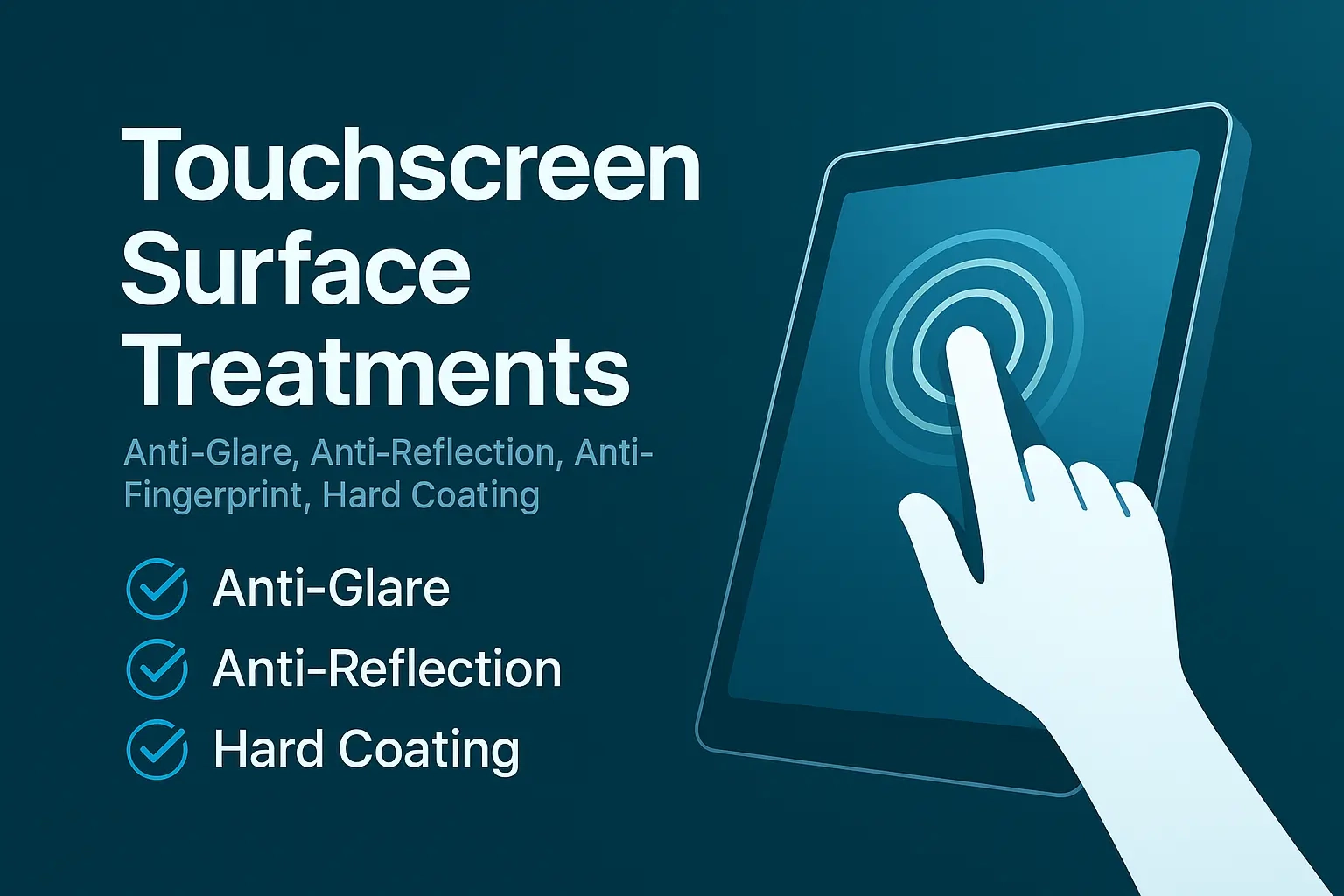 Touchscreen Surface Treatments Matter for Industrial and Outdoor Displays