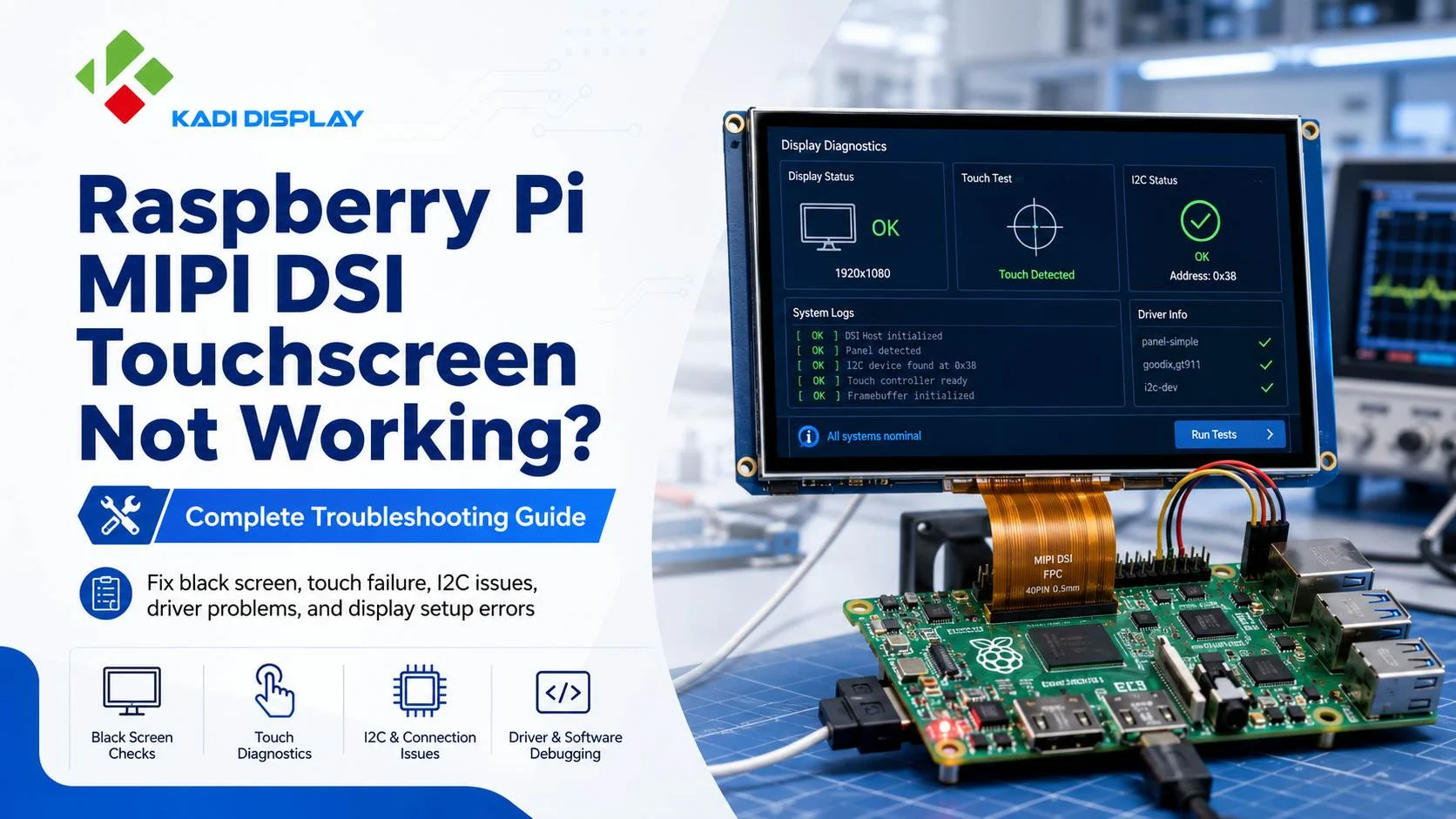 Raspberry Pi MIPI DSI Touchscreen Not Working Complete Troubleshooting Guide