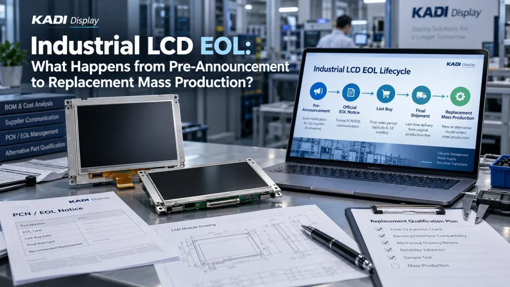 Industrial LCD EOL: What Happens from Pre-Announcement to Replacement Mass Production?