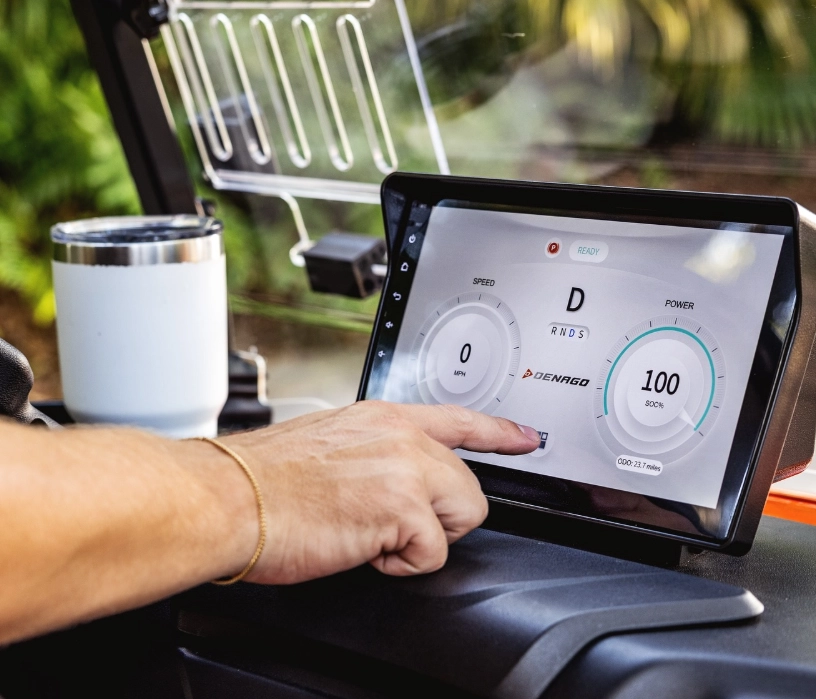 Multi-Function Combination LCD Display for Golf Carts