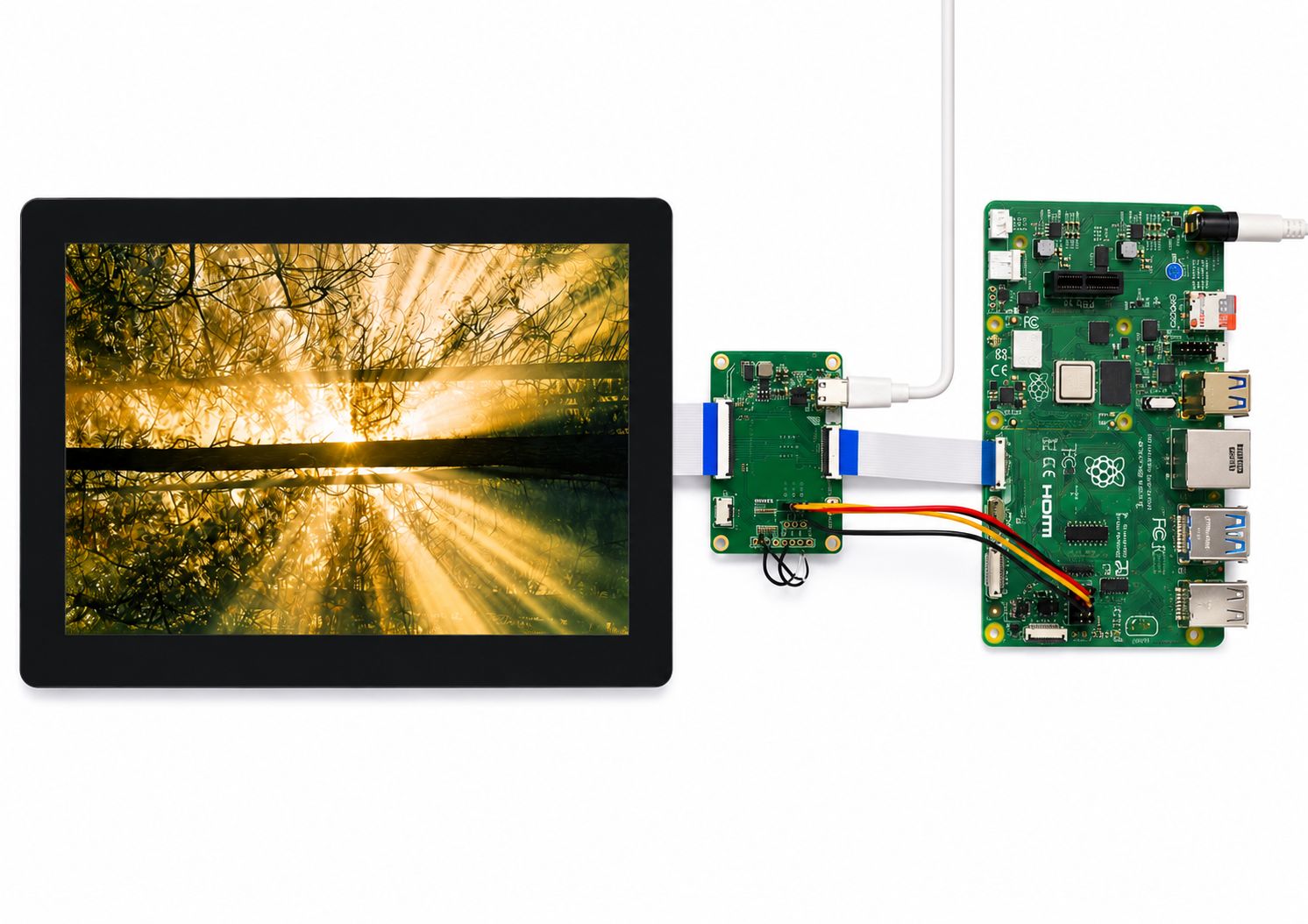 CM4-10.1inch-haute luminosité-raspberrypi