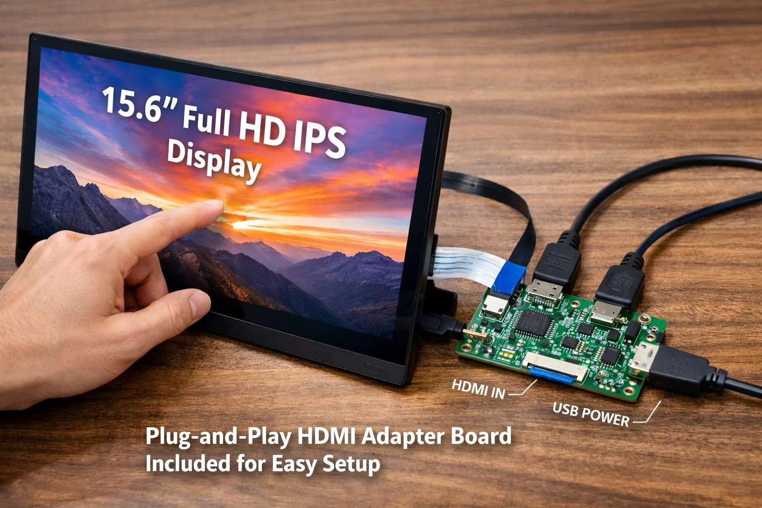 HDMI TFT Display Modules Plug-and-Play for Industrial HMI and Control Panels