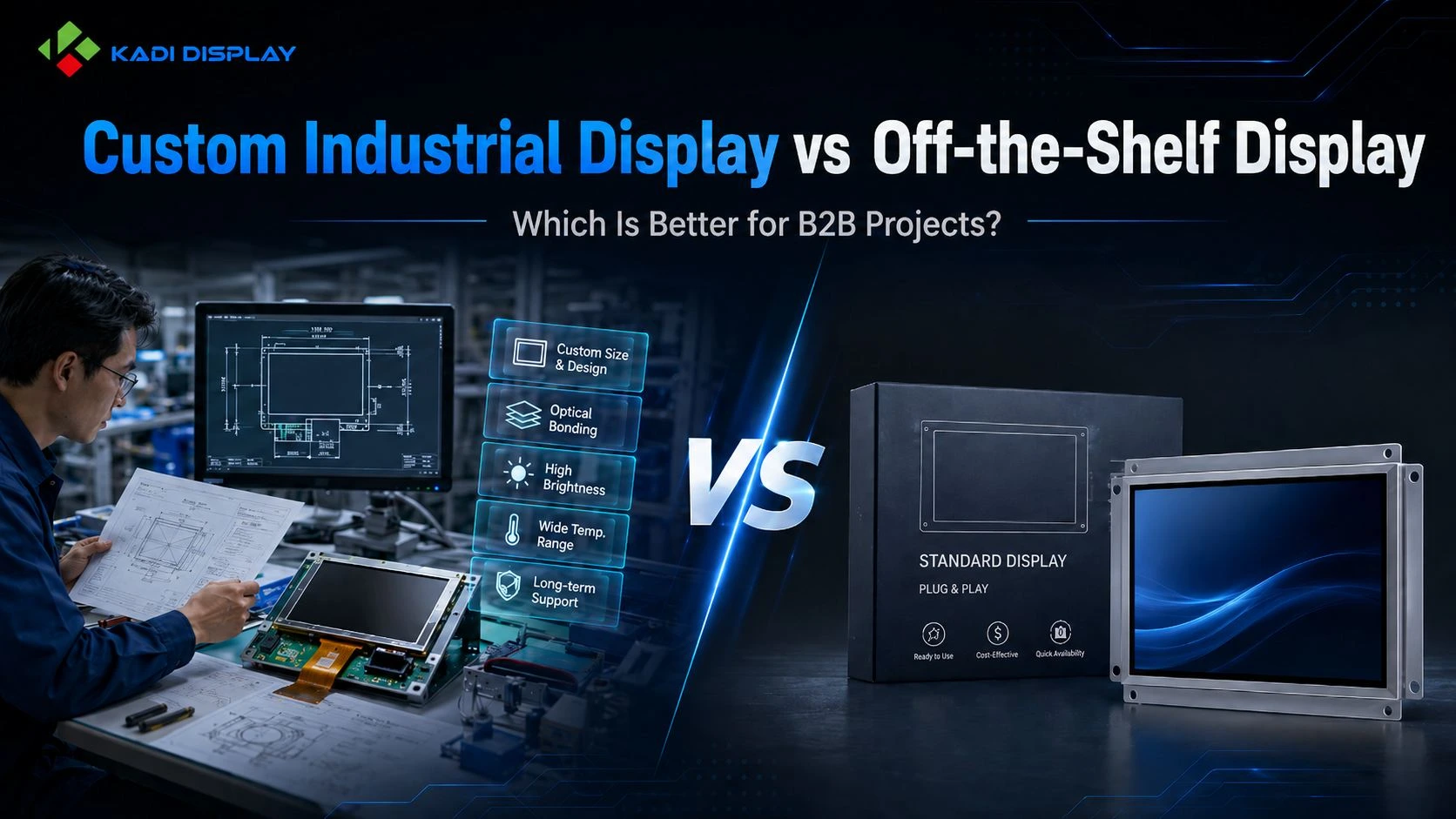 Custom Industrial Display vs Off-the-Shelf Display Which Is Better for B2B Projects