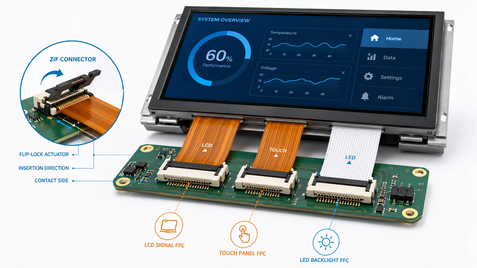 Zero Insertion Force Connectors in Industrial LCD Displays: Why They Matter