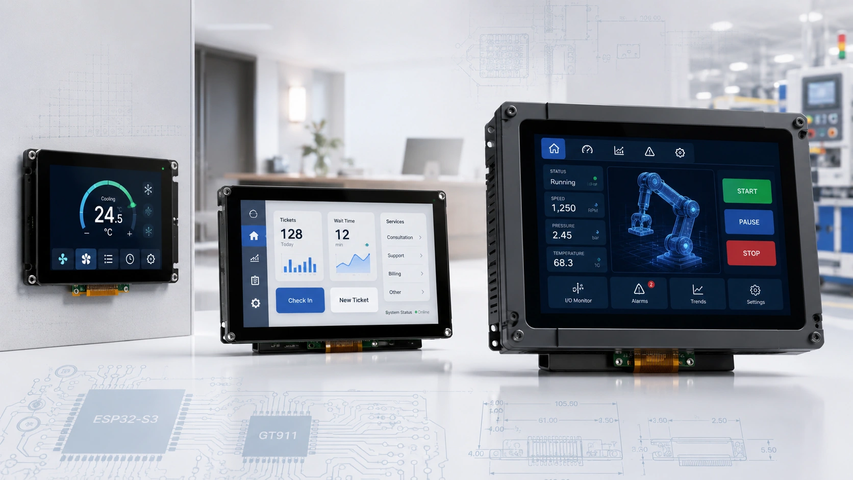 ESP32-S3 RGB Display with GT911 and LVGL: A Practical Guide for Kiosk and HMI Applications