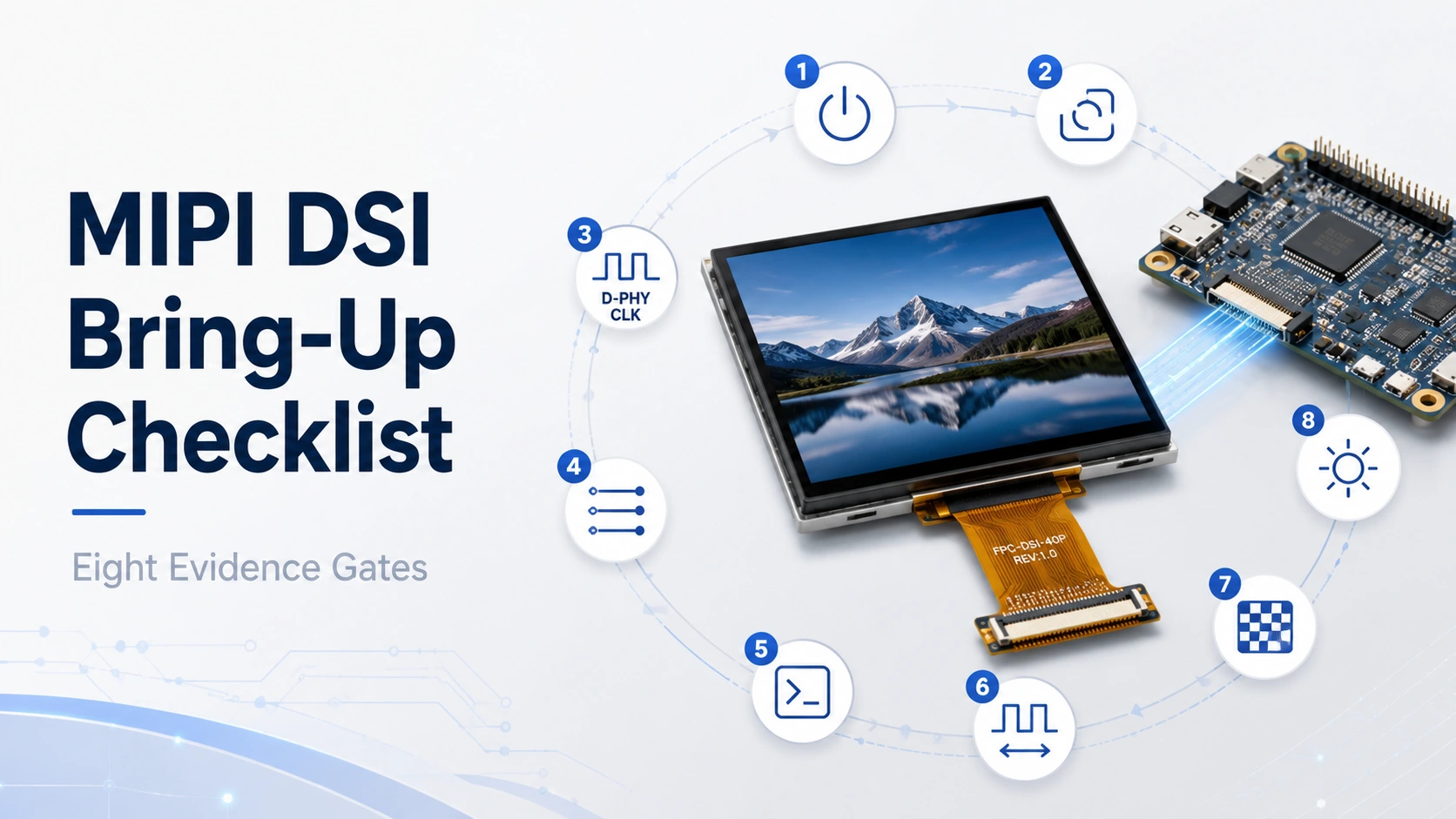 MIPI DSI Display Bring-Up Checklist: Eight Evidence Gates