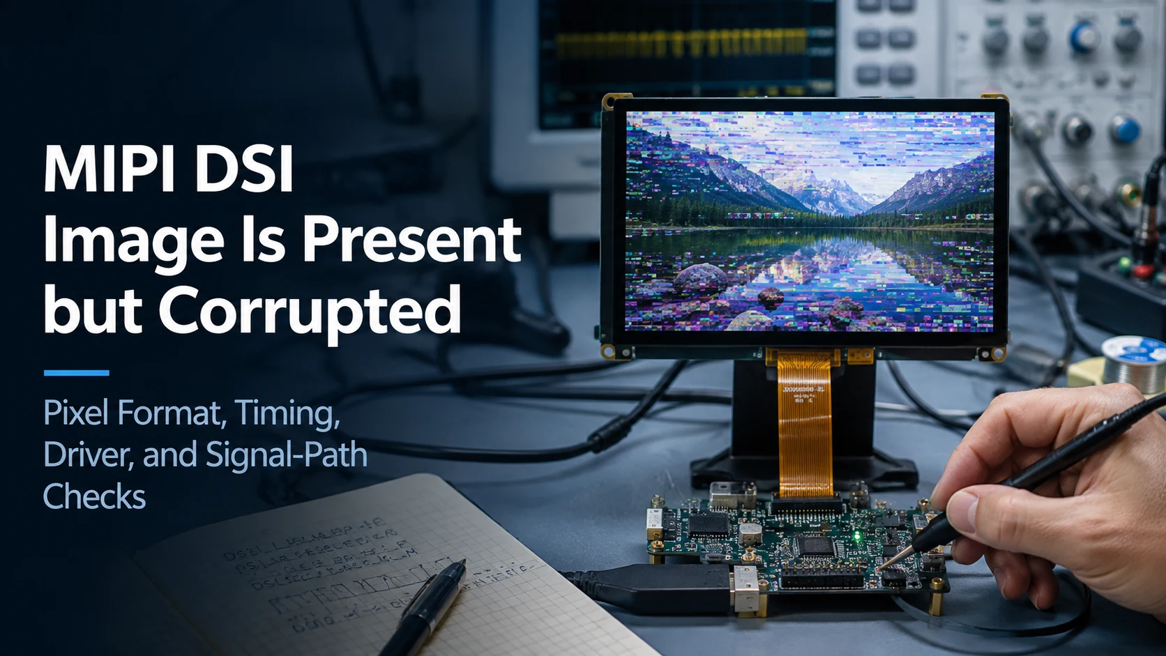 MIPI DSI Image Is Present but Corrupted Pixel Format, Timing, Driver, and Signal-Path Checks